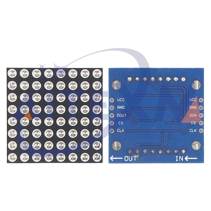Picture 3: MAX7219 R/G/B Dot Matrix Module 8x8 Microcontroller Module Display Module Finished For Arduino