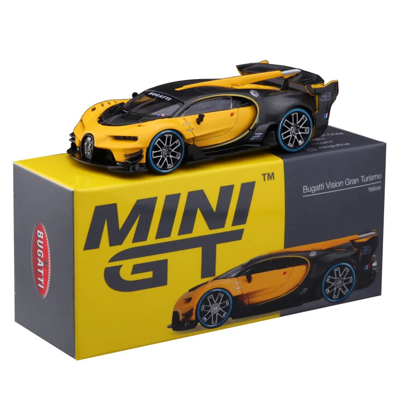 JKM Bugatti Veyron Collection MINI GT1:64 MGT Alloy Car Model Toy Racing Sports Car Collection Ornaments