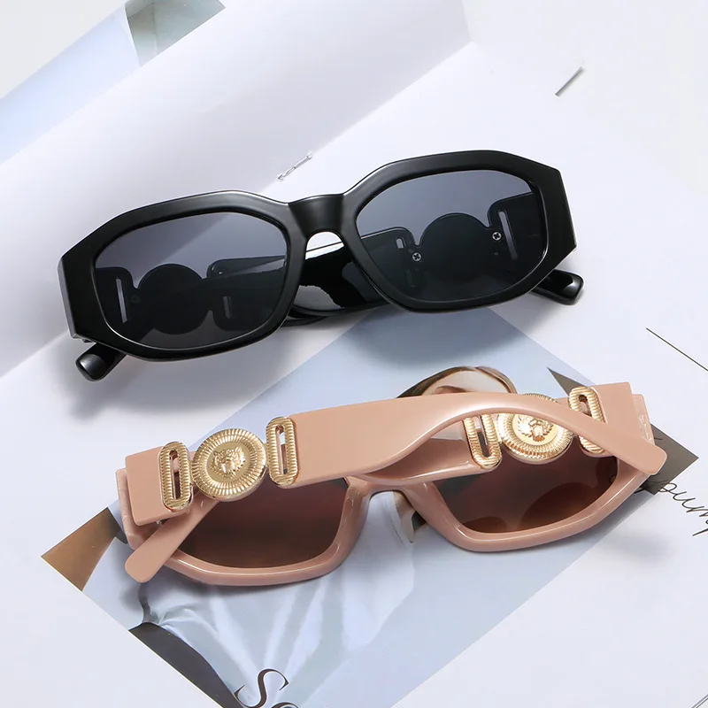 Men's Oversize Small Sunglasses For Sale In High Quality Black Lady's Fashion Party Beach Sun Glasses with Crystal Stones Gold