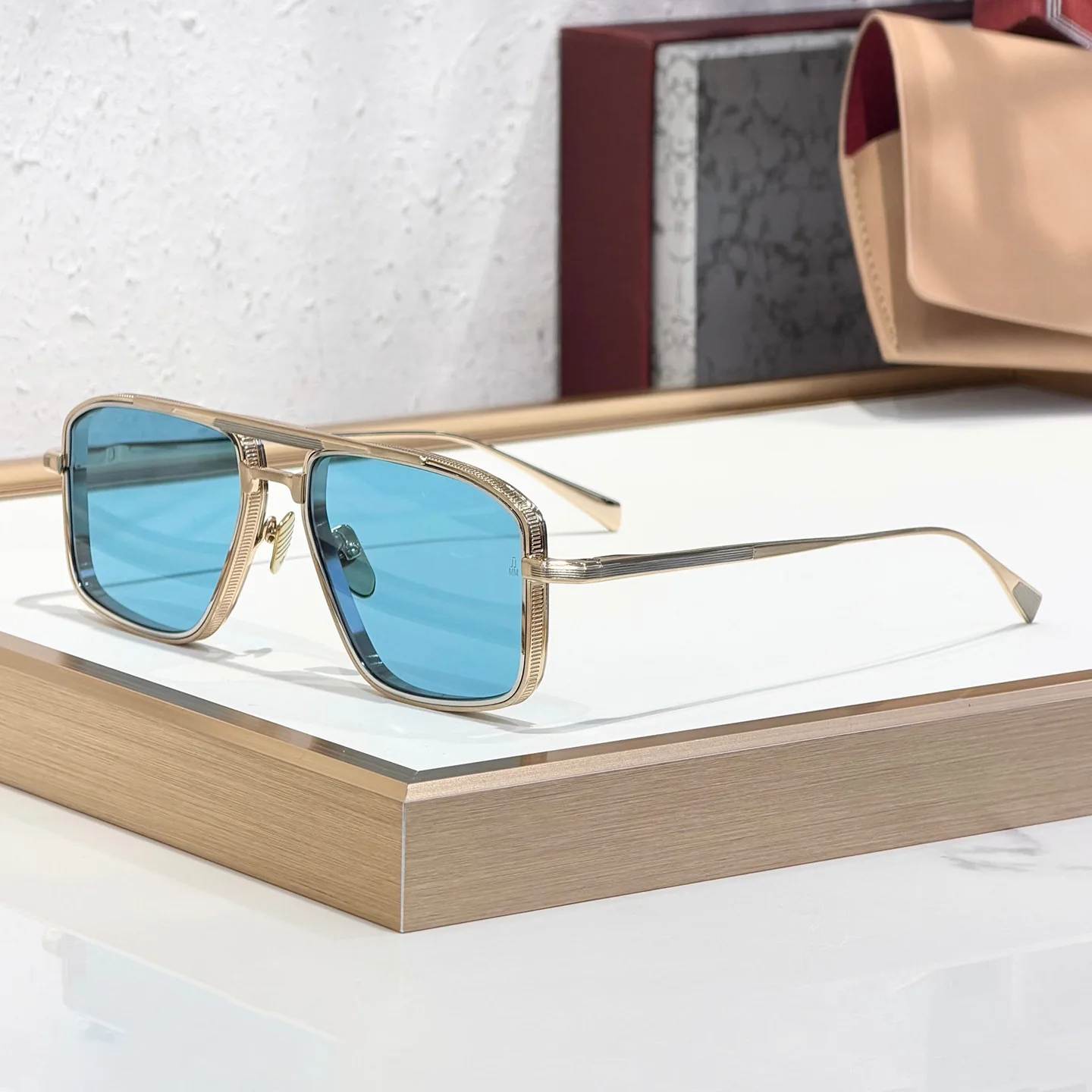 

EARL new fashionable alloy photochromic casual men's sunglasses handmade vacation square women's sunglasses