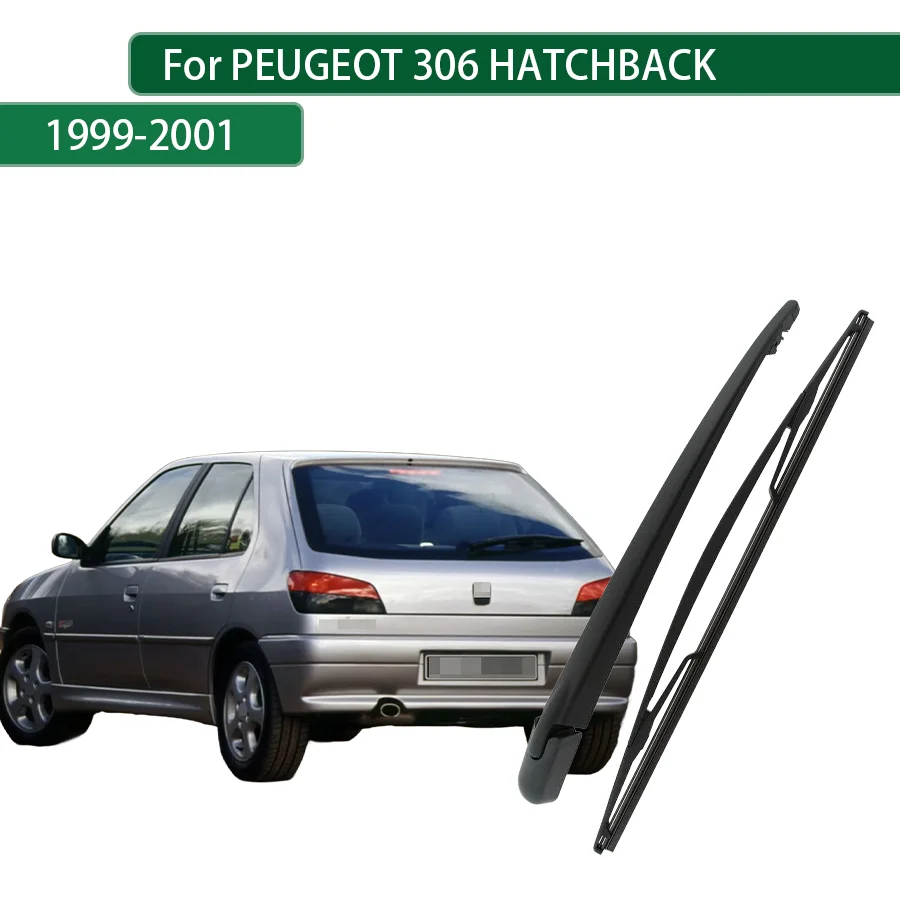 Para PEUGEOT 306 HATCHBACK 1999-2000-2001, Juego de Brazo y Escobilla para Limpiaparabrisas Trasero, Ventana Trasera