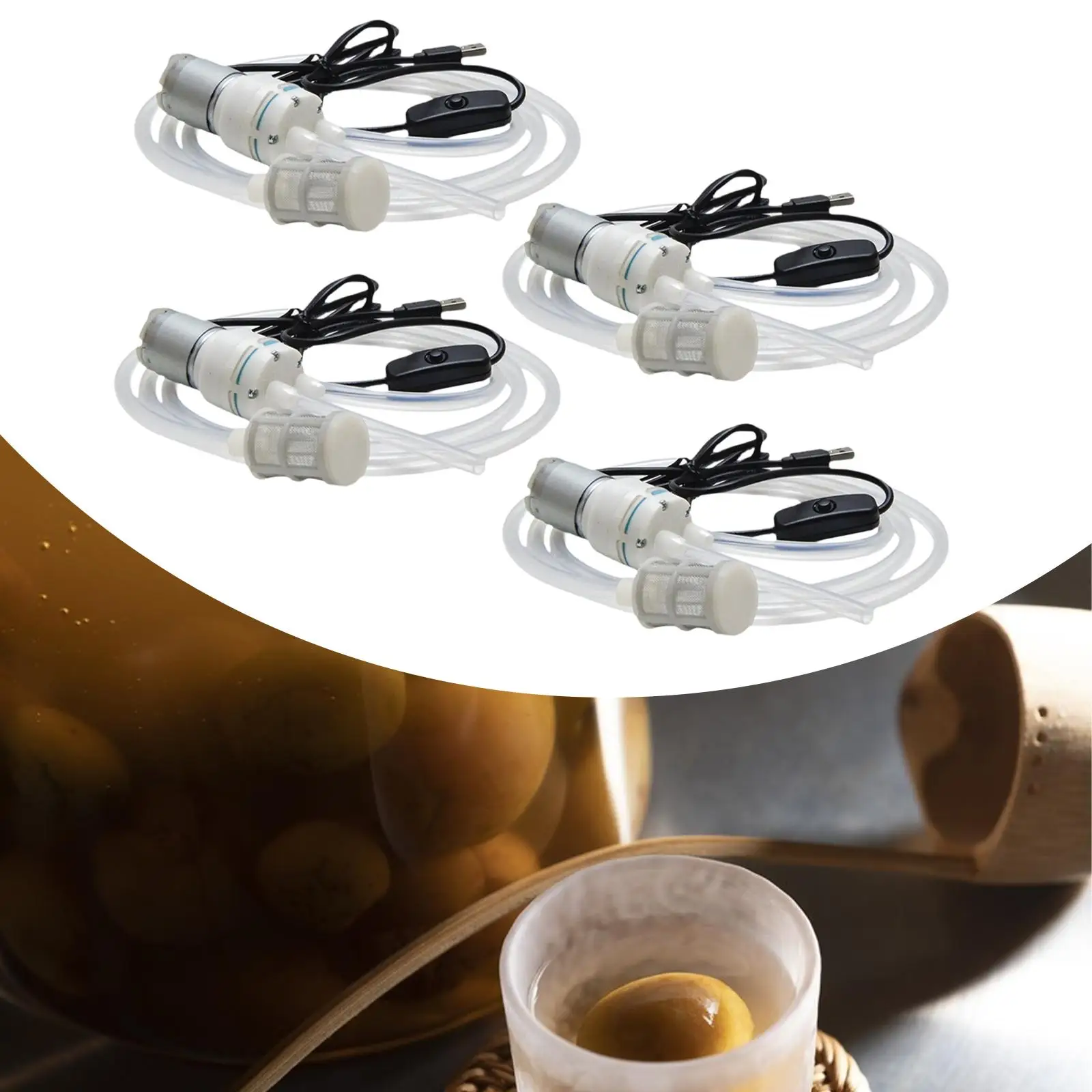 Pompa Transfer Anggur Pompa Self Priming Listrik USB Ringan