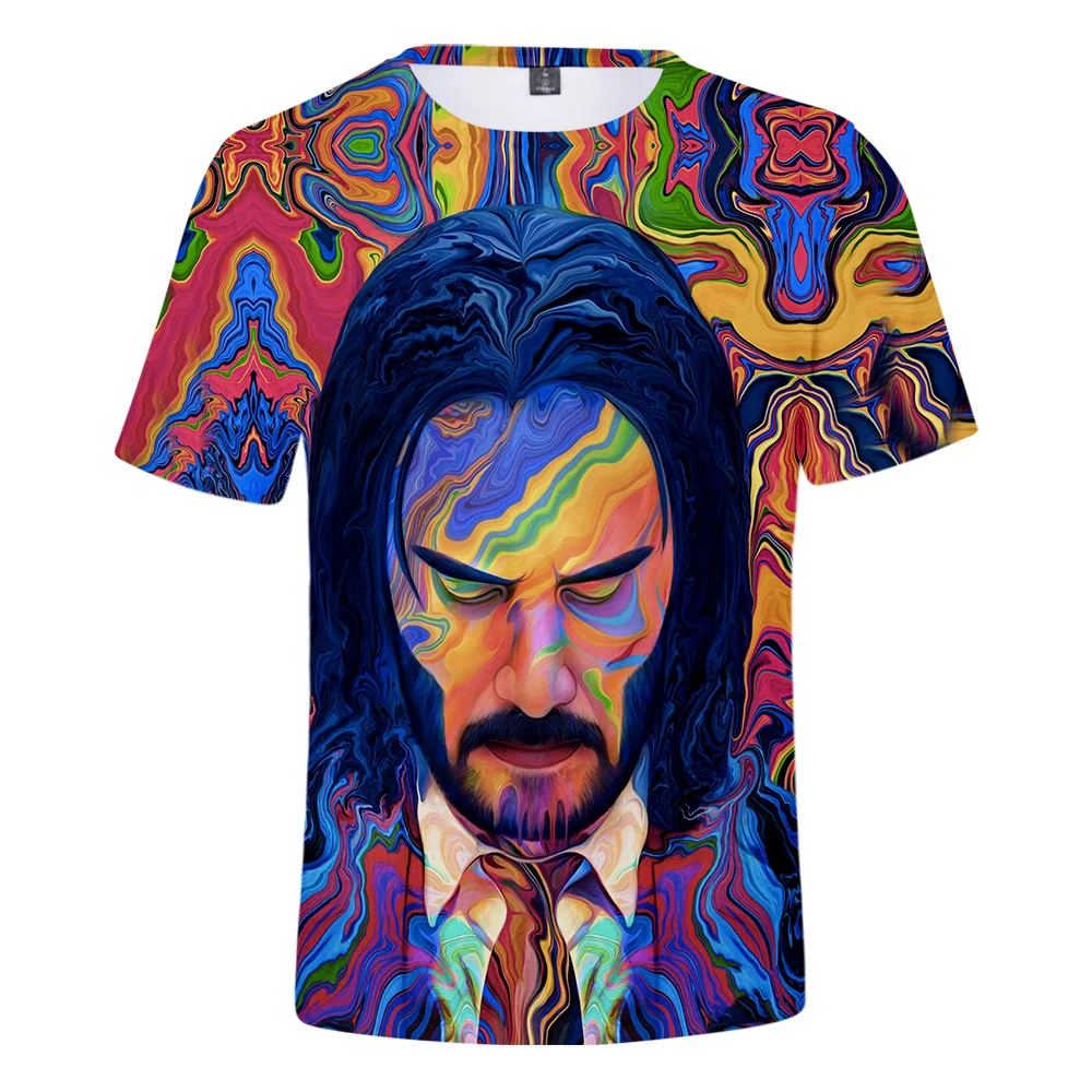 Hot Sale The Film 3D John Wick Men/Women T Shirt Fashion John Wick 3 Print Tshirt Hot Summer Short Sleeve Hip Hop Men Shirt Top