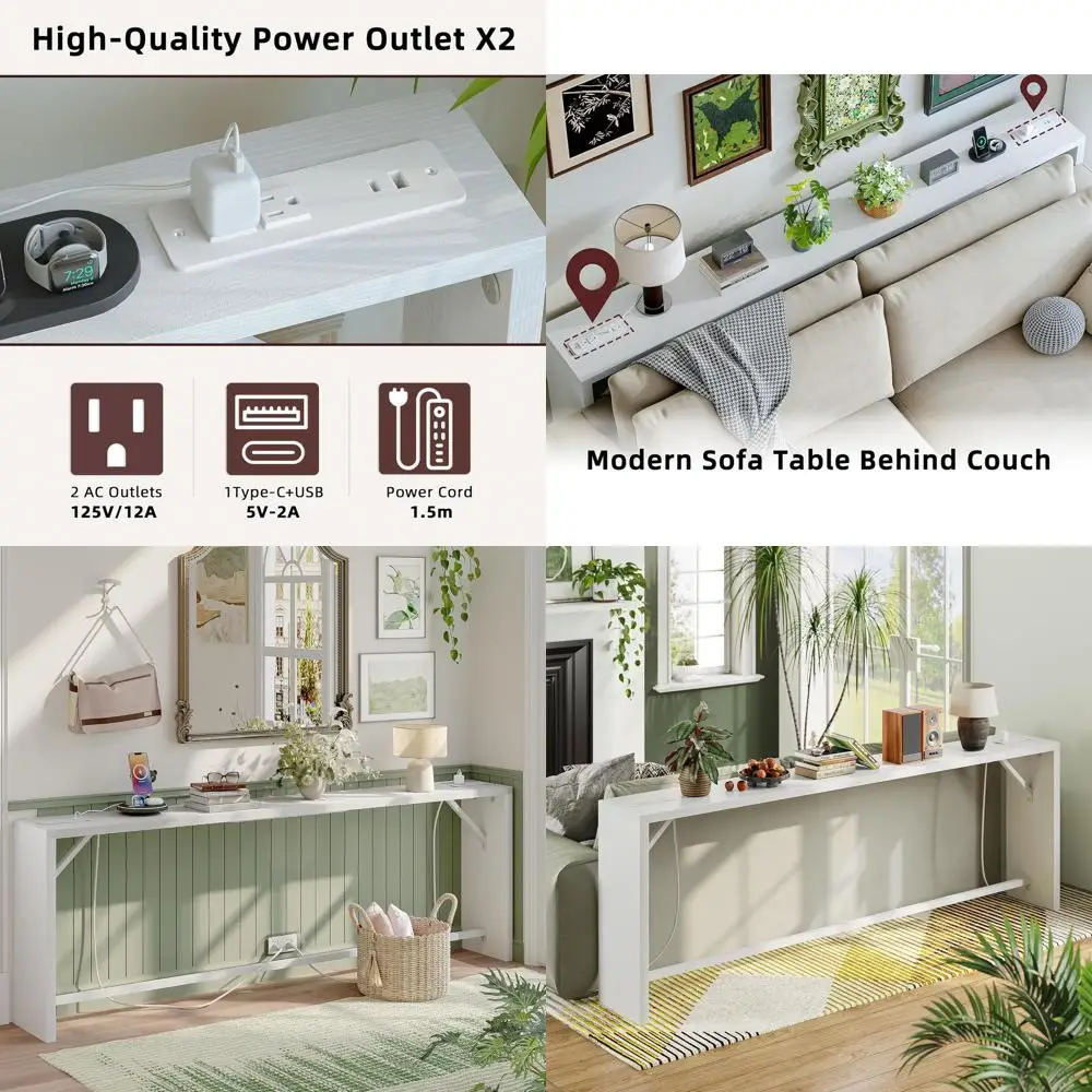 79 Inch Long White …