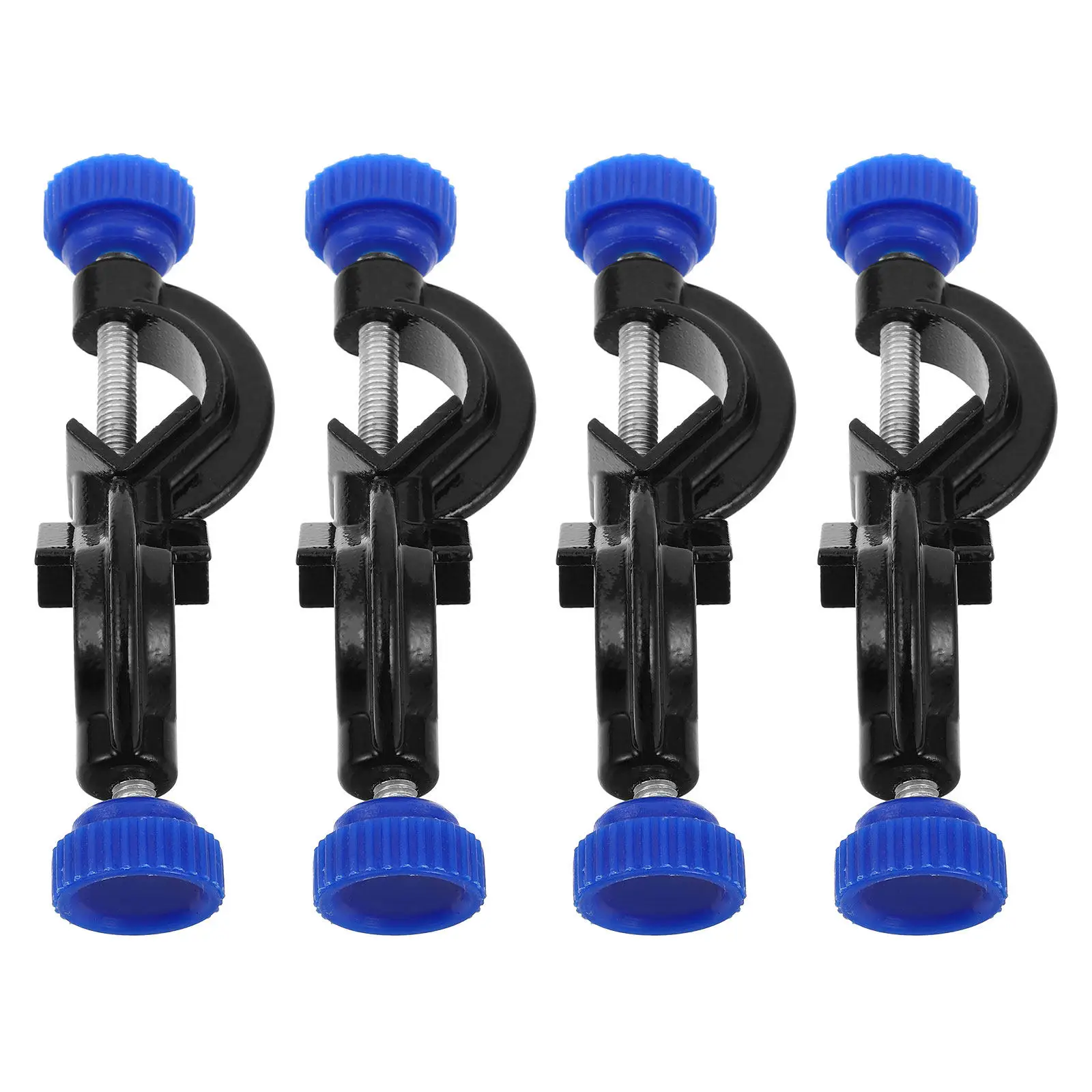 4Pcs Aluminum Lab Retort Stand Cross Clamp Spray Coated Lightweight Yet Heavy Duty for Rods Tubes Flasks Lab Apparatus Holders