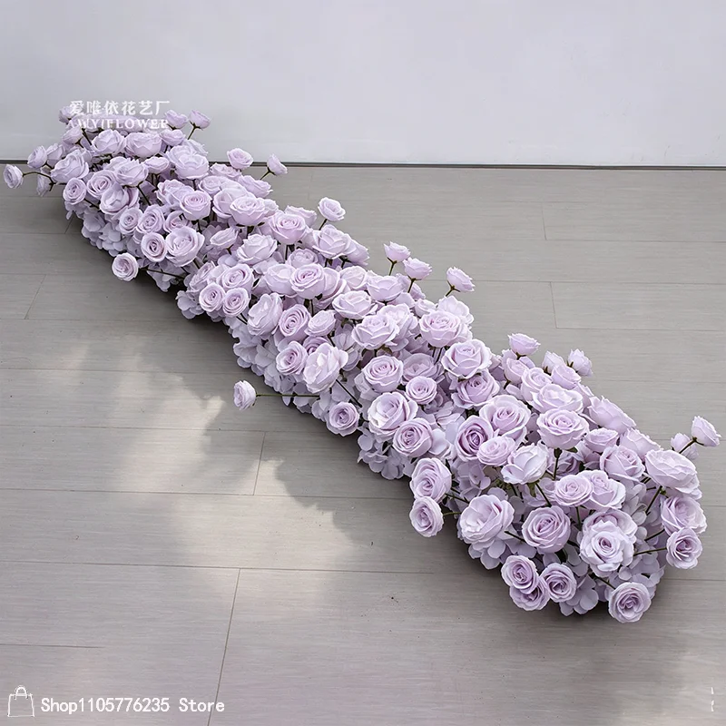 Künstliche rote Rosen Hochzeitsdekoration Tischdekorationen Lange Blumenreihe Sofa-Läufer Blumenarrangement Geburtstagsfeier Event-Requisiten – Detail 6