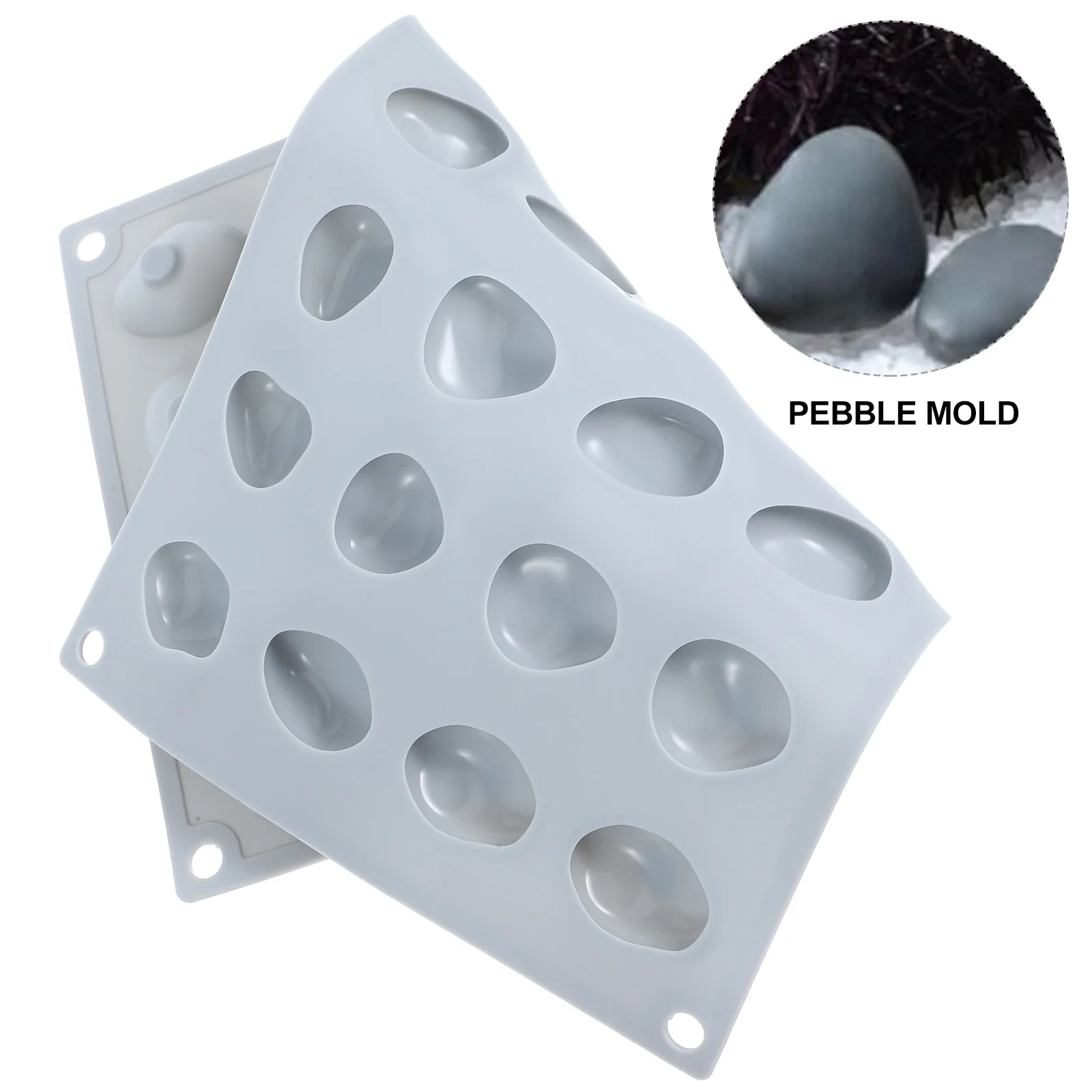 Cake Pop Maker Pebble Mold Candy DIY Baking Molds Chocolate Grey Silica Gel Cookie Making