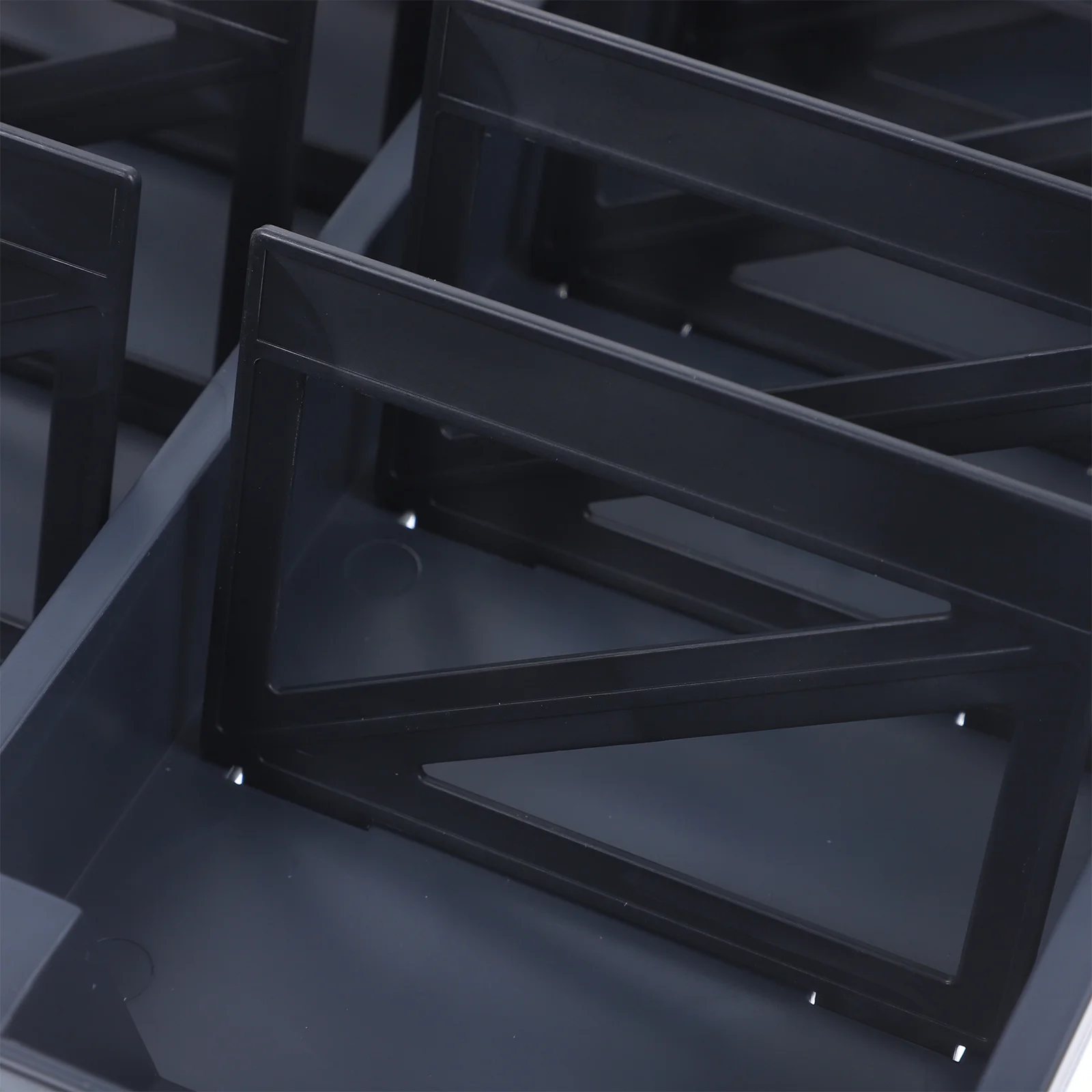 Plastic Business Card Organizer Box Large Capacity Design Convenient Use Elegant Professional Business Card Holder Desk