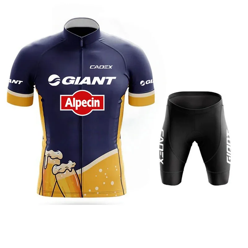 Men's cycling jersey short-sleeved cycling jersey Ropa Maillot Ciclismo outdoor breathable MTB alpecin cycling jersey