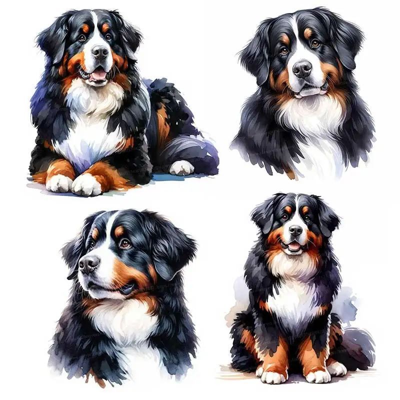 

Bernese Mountain Dog Car Sticker Vinyl Decal Waterproof Rear Window Motorcycle Camper Bumper Truck Laptop Decoration Y195