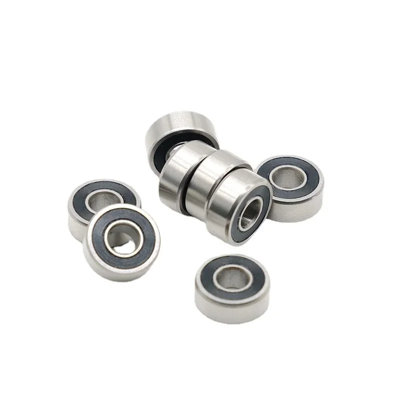 Small yellow wheel bearing SMR104 2RS micro stainless steel bearing 4*10*4mm deep groove ball