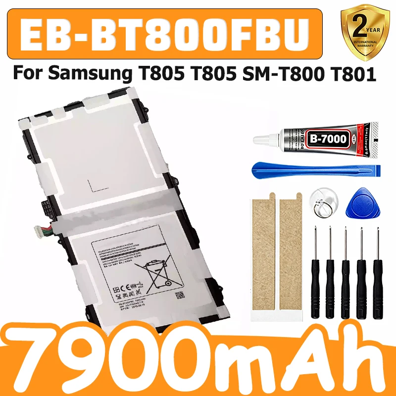 EB-BT800FBU 7900mAh Battery For Samsung T805 T805 SM-T800 T801 + Tools