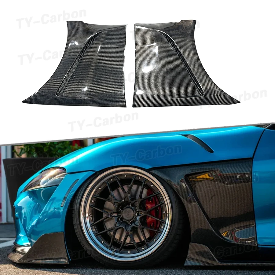 

Real Carbon Fiber Front Fender for Toyota Supra GR A90 MK5 2019+ Car Front Air Vent Side Fender Trims Replacement Parts Bodikit