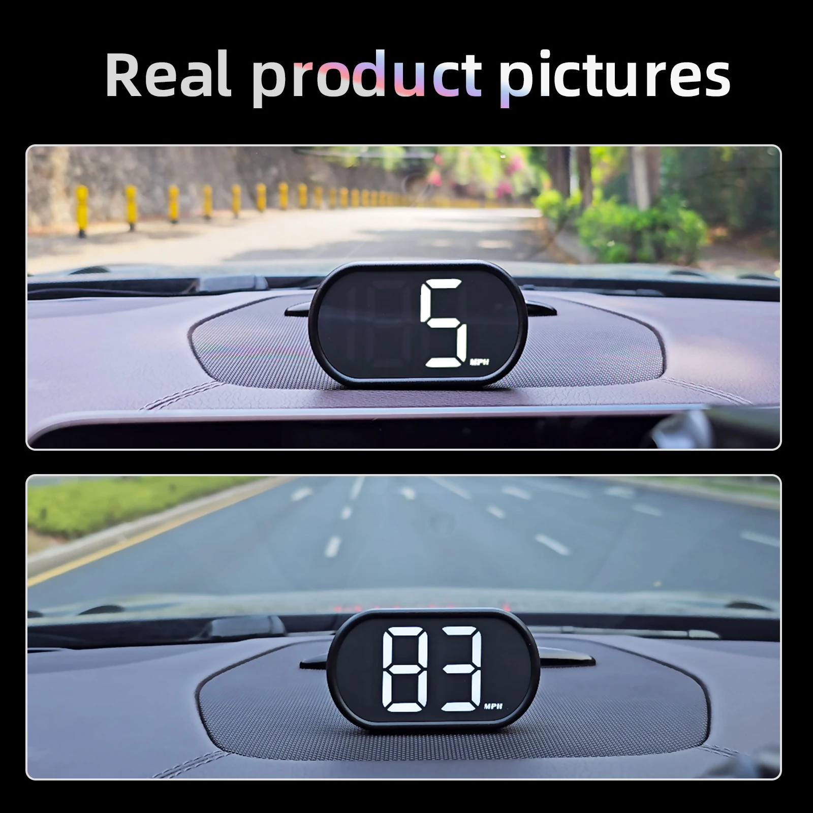 AD GPS Speedometer km/h with Green Backlight 12V 24V for All Car GPS HUD Digital Speedometer Head Up Display Car Accessories