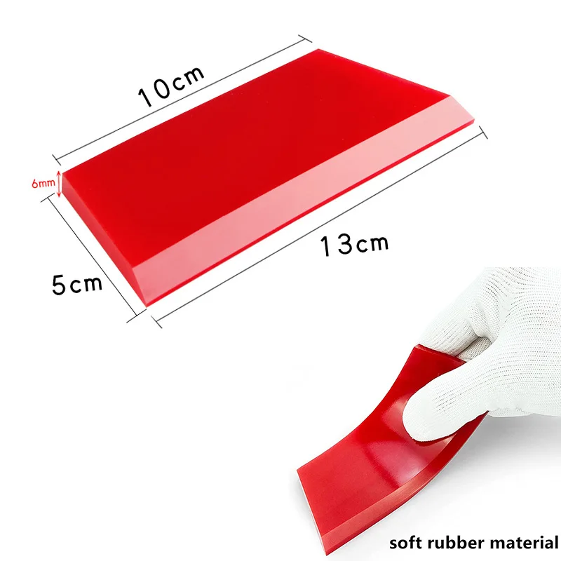 1pcs Mini Rubber Squeegee Blade Screen Printing Blade Replacement for Cleaning Glass Car Window Film Installation Applicator
