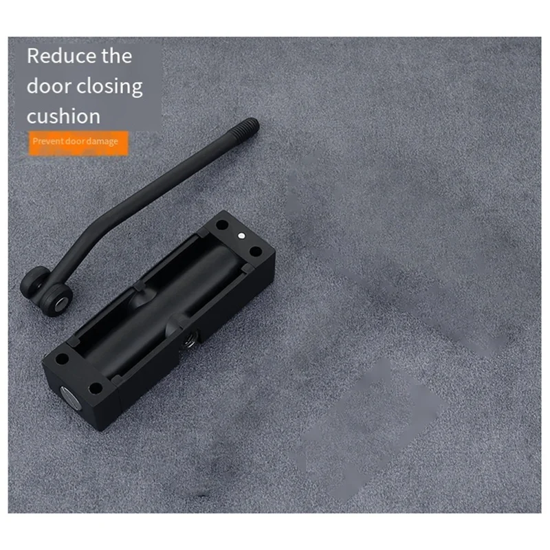 A88E-Silent Automatic Door Closer, Adjustable Metal Spring, Suitable For Interior & Exterior Hinged Doors