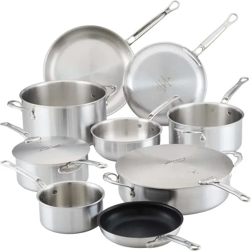 

Stainless steel cookware set, suitable for induction cooker， non stick cooking pot set ，Kitchen,Dining & Bar