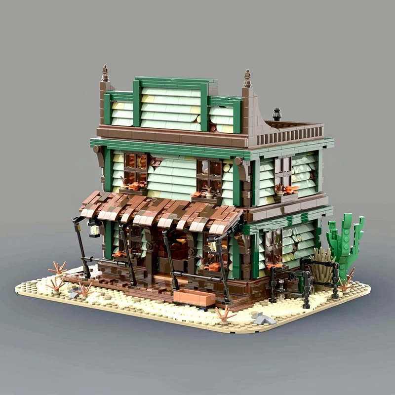 CIty Street View Moc blocs de Construction modulaire Western berline modèle technologie brique bricolage assemblage Construction jouet cadeaux de vacances