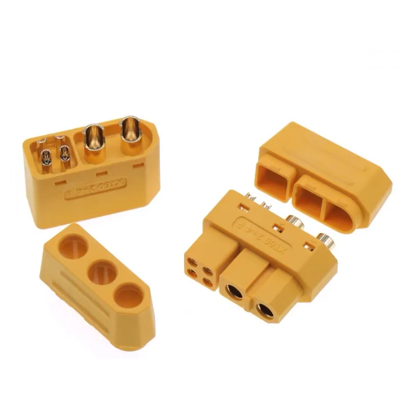 

XT60（2+4）-M/F Lithium Battery plug Model airplane male and female with signal needle sheath connector plug