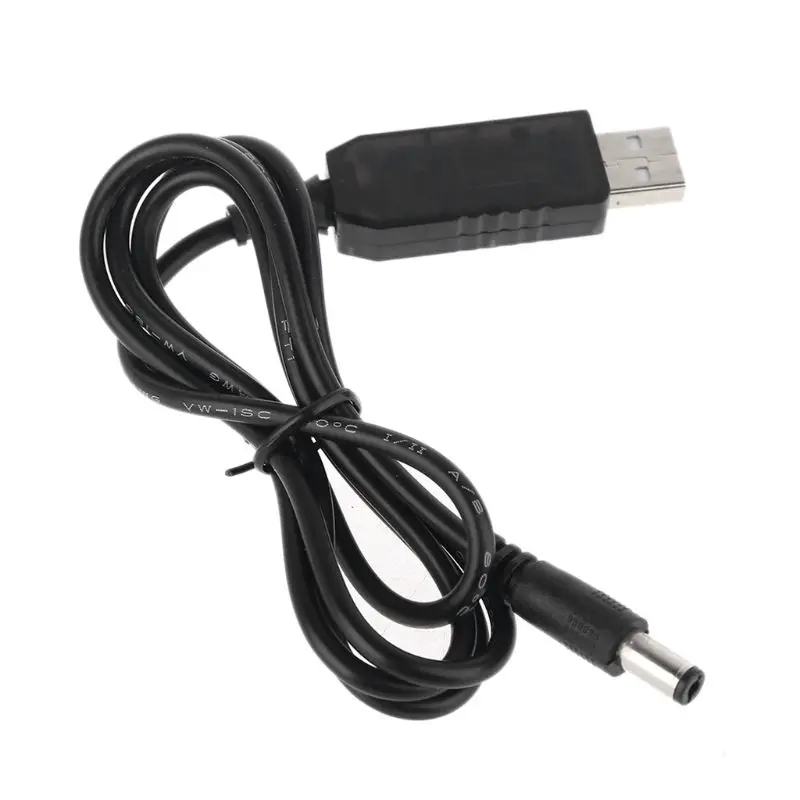 Cable de aumento de potencia USB de 5V a 12V, 5,5x2,1mm, línea de aumento de potencia con pantalla LED para enrutador, tira LED y más dispositivos de 12V