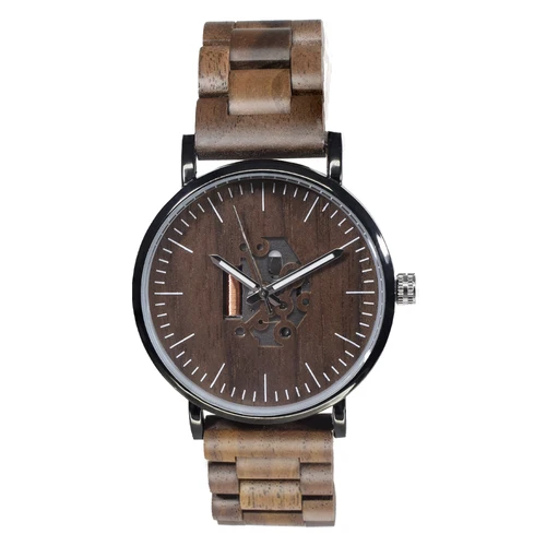 Relojes de madera para mujer Reloj de pulsera minimalista de cuarzo analógico delgado para parejas