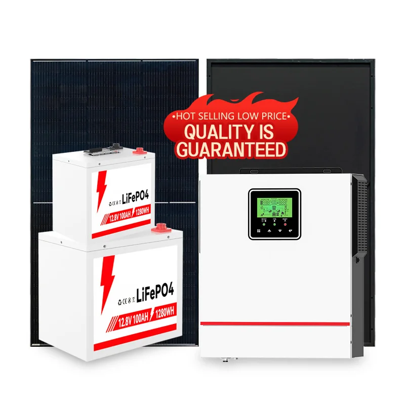 8kw Home Energy Solar Power System Monocrystalline Silicon Lithium Battery Hybrid Generator MPPT PWM Controller 12kw Load Power