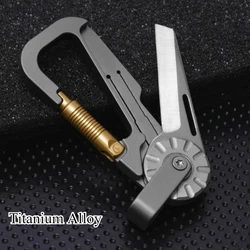 New Mini Titanium Alloy Keychain Car Pendant Small Knife, Convenient To Carry with You, EDC Express Small Knife