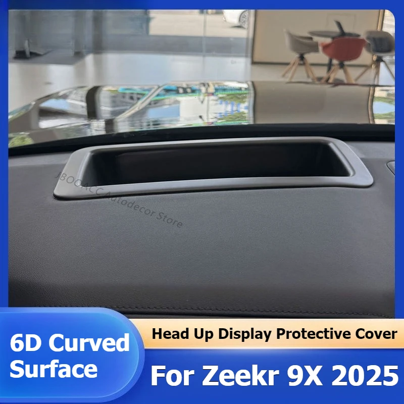 For GEELY ZEEKR 9X 2025 2026 Car Head Up Display Protective Cover 6D Curved Surface HUD Dustproof Cover Interior Car Accessories