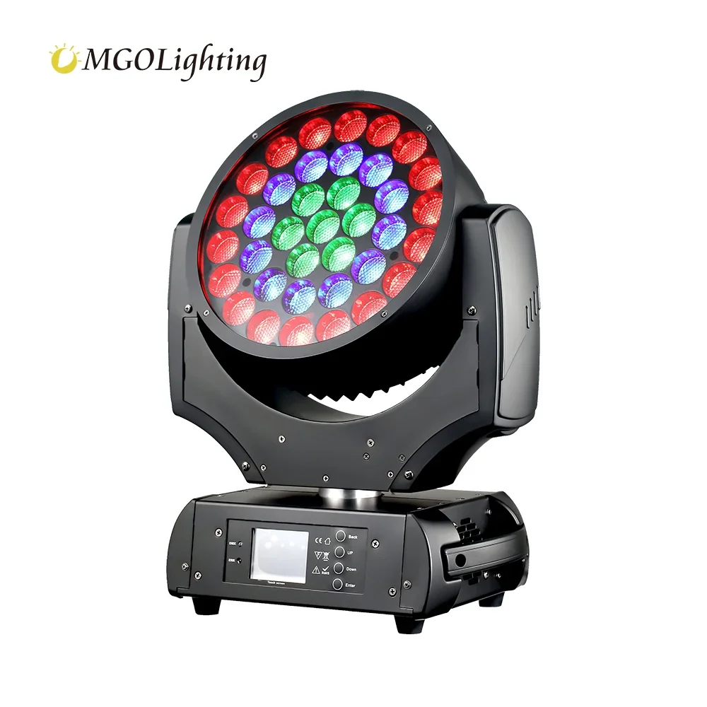 

MGOLighting Hot Sale New LED 37*15 RGBW Wash zoom moving head lights for events stage lighting equipment professional