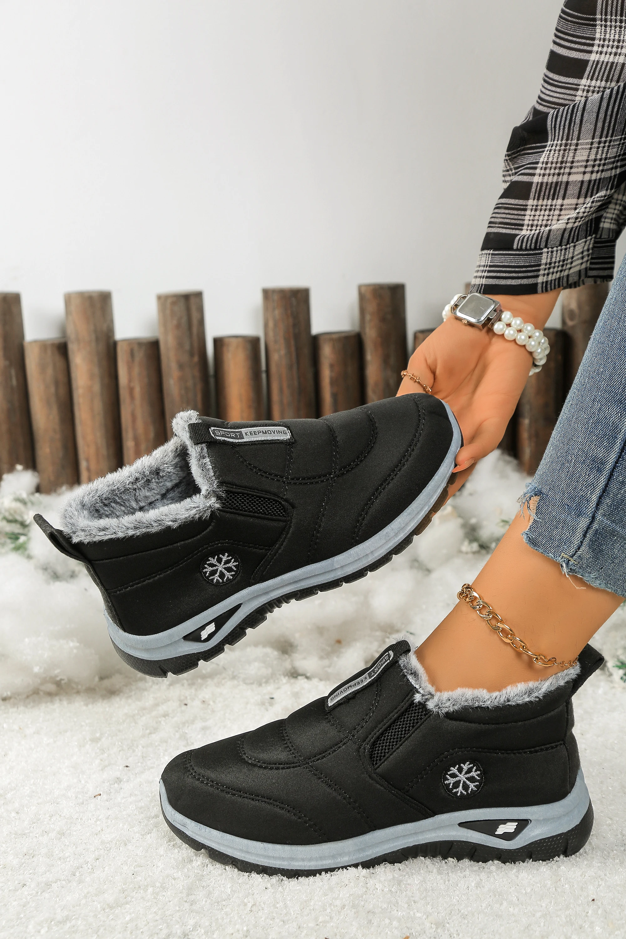 

Fast Ship Wholesale Ladies Cotton Boots 2025 Autumn Winter New Style Women's Shoes Free Shipping Fashionable Booties for Ladies