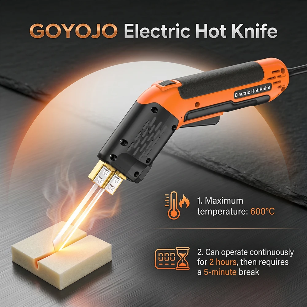 

BNDRD-01 Electric Hot Knife Handheld Heating Cutter Practical Cutting Equipment for Styrofoam Polystyrene Groove Foam Cutting