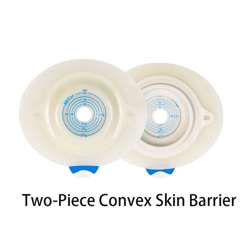 

BR11035 Two- Piece Colostomy Bags Wafer Hydrocolloid Stoma Care Durable Skin Barriers Ostomy Bags Plates