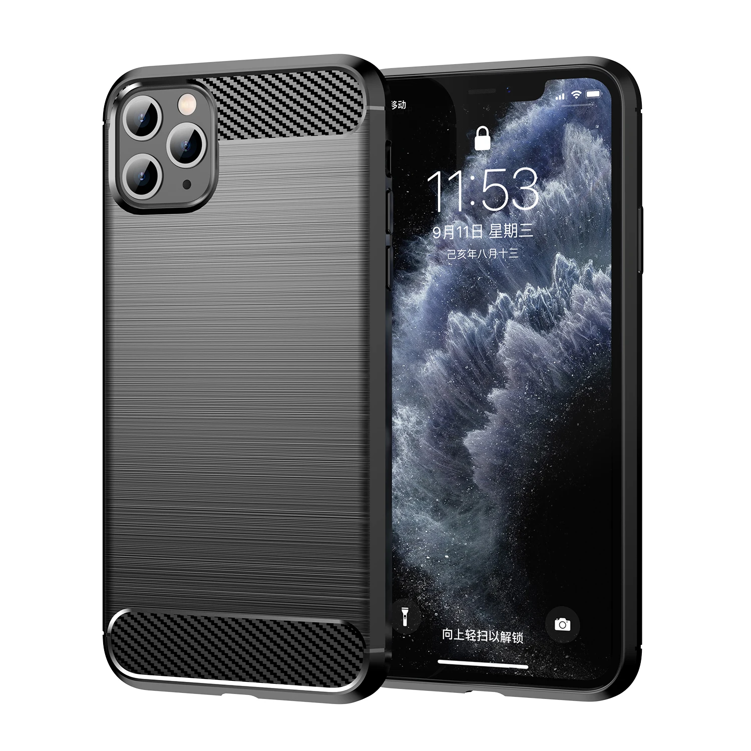 For iPhone 11 Pro Max iphone11pro max Luxury Matte Case Soft Silicone Back Cover for iphone 11pro max Protective Phone Cases image 3