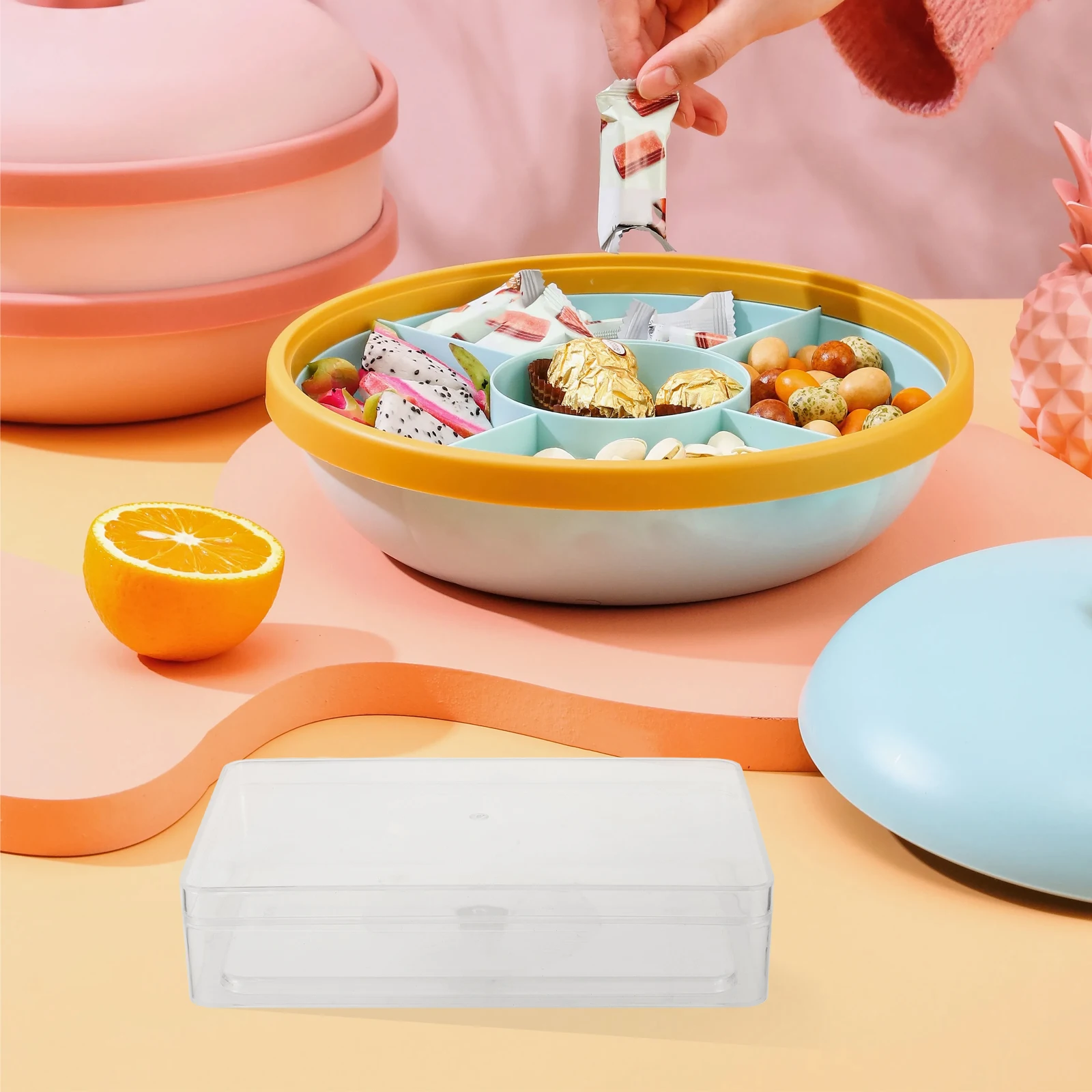 

Clear Transparent Candy Box Plastic Food Storage Container For Cookies Chocolate Nougat Peanut Brittle Party Wedding Favors Home
