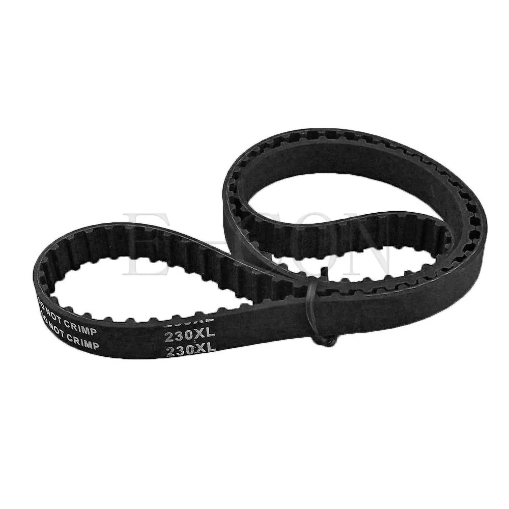 230XL Timing Belt 115 Teeth Width 15mm Black Cogged Rubber Geared Belt XL Positive Drive Pulley for CNC Stepper Motor