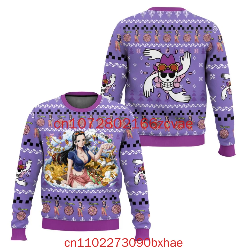 

Осень/зима 2026, новый милый уродливый рождественский свитер Chopper с 3D принтом, цельный модный уличный модный мужской и женский детский свитер