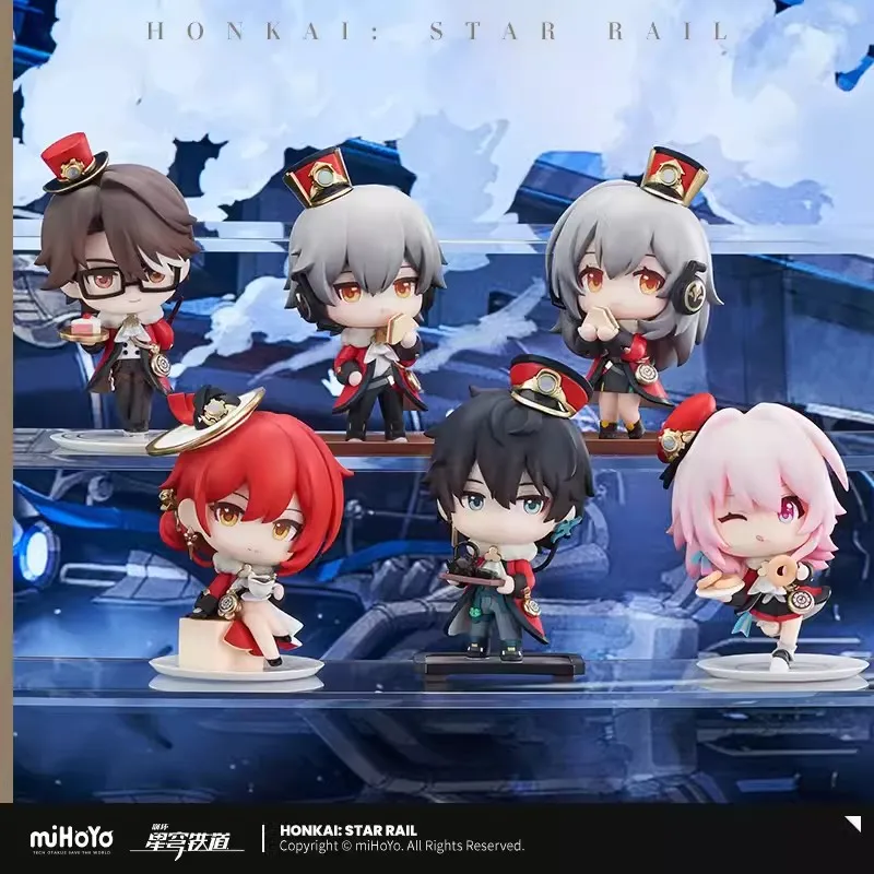 MiHoyo Figura Brinquedo de Honkai para Crianças, Trilho Estrela, Dan Heng, 7 de Março, Welt Yang, Himeko, Trailblazer, Stelle Caelus, Estatueta, Cos, Presente