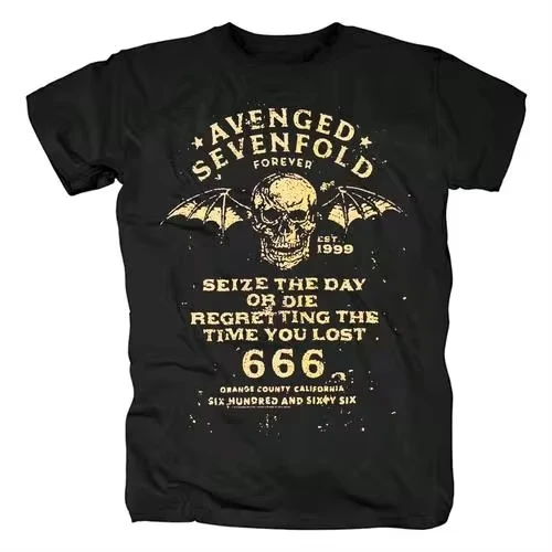 

Harajuku Metalcore Avenged Sevenfold Rock T Shirt Hip Hop Streetwear T Shirt Heavy Metal Fashion Casual Plus Size T Shirt Women