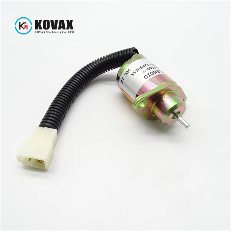 SA-4569-T مفتاح Flameout 1503ES-12A5UC5S صمام الملف اللولبي الإغلاق 12 فولت لأجزاء حفارة المحرك D1005 V1205 V1305