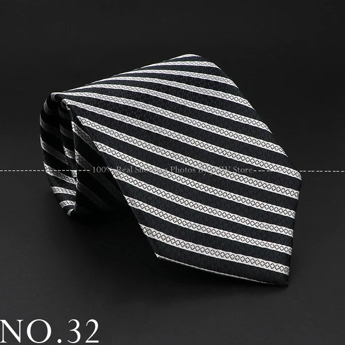 Neue Design Hochzeit Männer Krawatte Schwarz Solide Gestreiften Paisley Blume Krawatten Männer Business Dropshipping Bräutigam Kragen Zubehör Geschenk – Detail 32