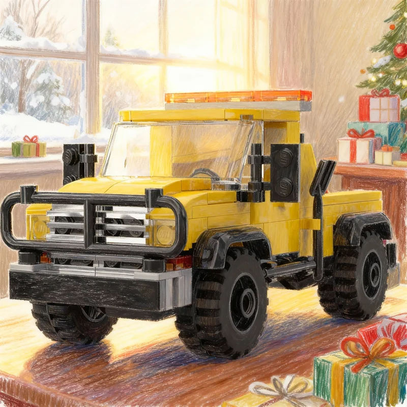 

187pcs MOC Road Tow Truck City Model Building Blocks Construction Assemble Festival Gifts Creative DIY Toy Brick Idea Education