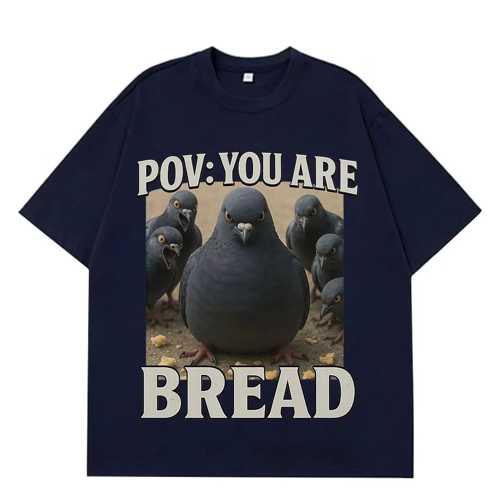 Engraçado pombo birdy gráfico moda t camisa homem mulher de manga curta hip-hop camisetas verão oversized algodão solto respirável topo