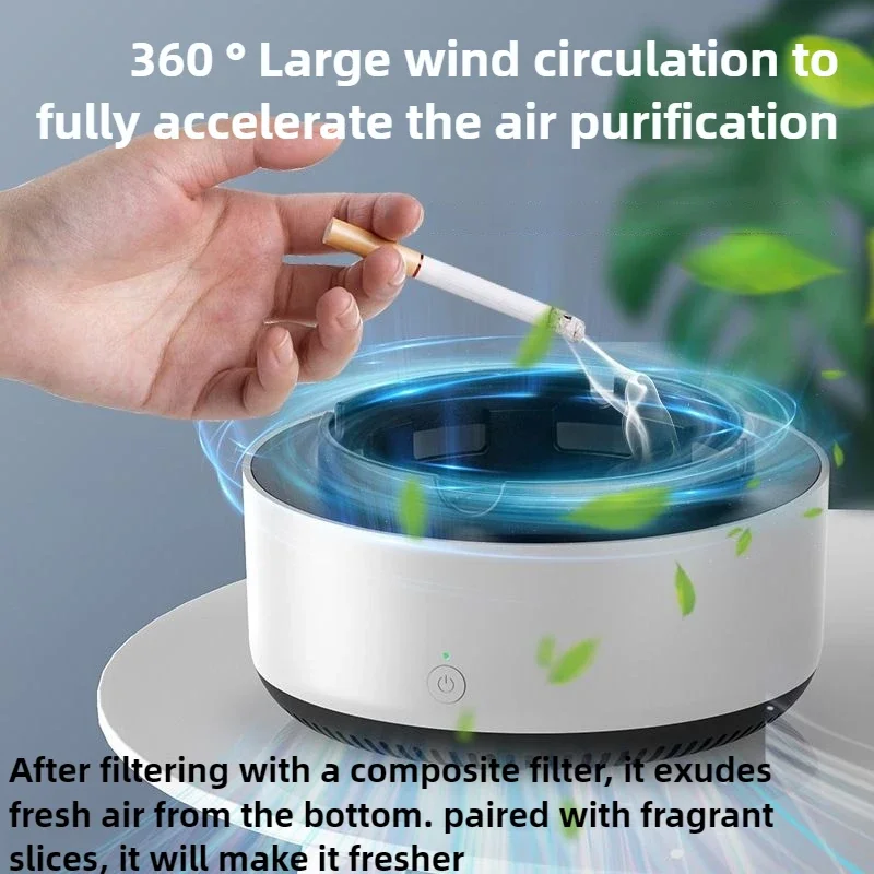 

Простой и эффективный очиститель воздуха для пепельниц, самовсасывающий бытовой мини-очиститель воздуха, интеллектуальное удаление вторичного дыма