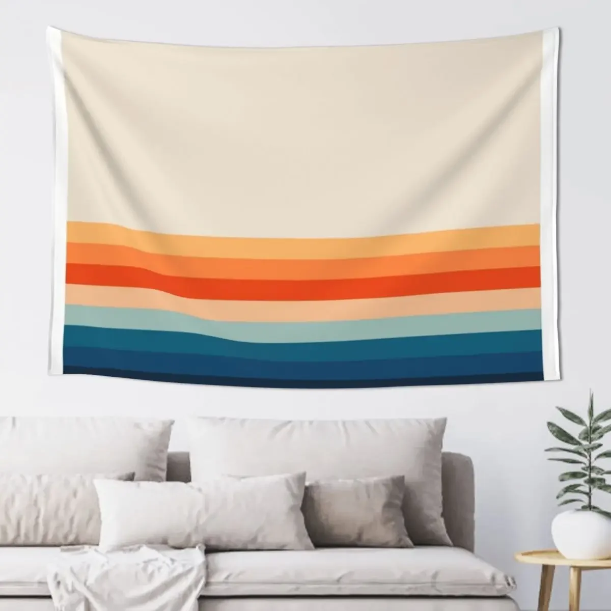 

Sunset Stripes Tapestry Carpet Wall Japanese Room Decor Tapestry