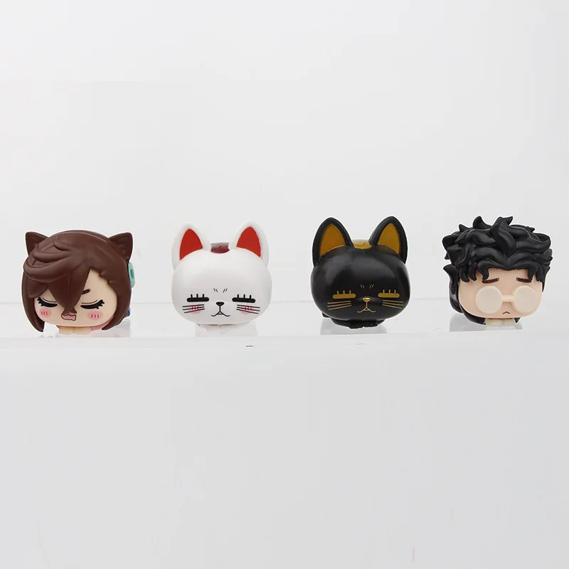 4 pz/set Anime DAN DA DAN Ayase Momo q-versione Mini giù postura Action Figure PVC Modalità Giocattolo Doll Desk Decor Collezione Regali