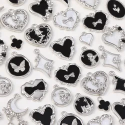 Charms for Jewelry Y2K Pendants Diy Necklace Bracelet Making Aesthetic Wholesale Bulk Charms Moon Heart Star Accessories