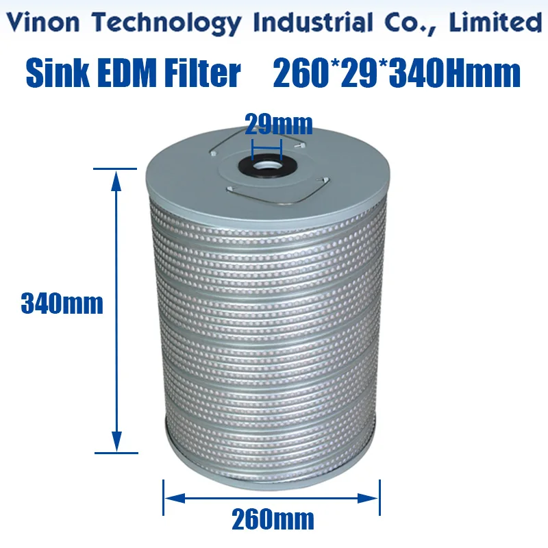 Sink EDM Filter 260x29x340Hmm used for S odick AD32LS AM30 Wire-Cutting Machines, EDM Oil Filter, Wire-Cut Filter Cartridge