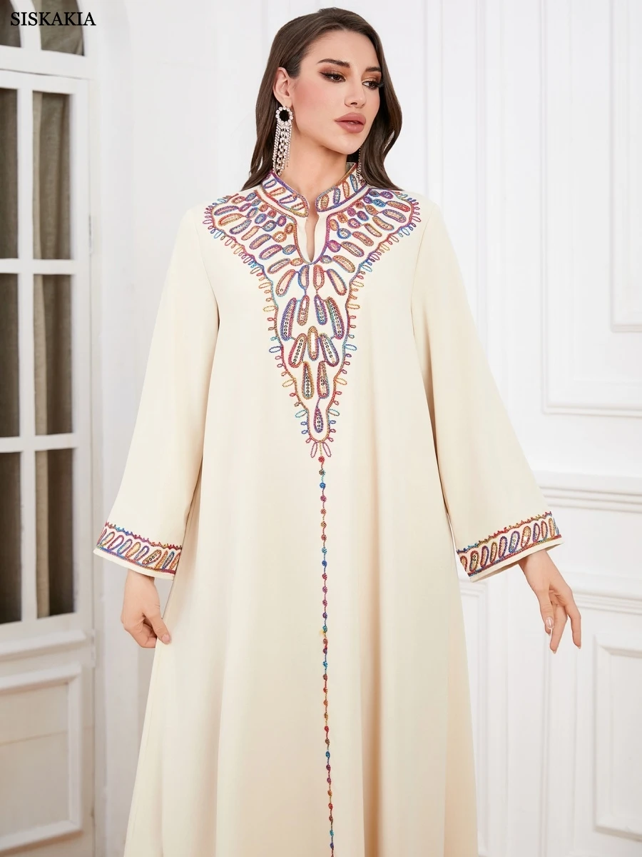 Vestido Maxi Bordado Dubai Musulmán - usage example