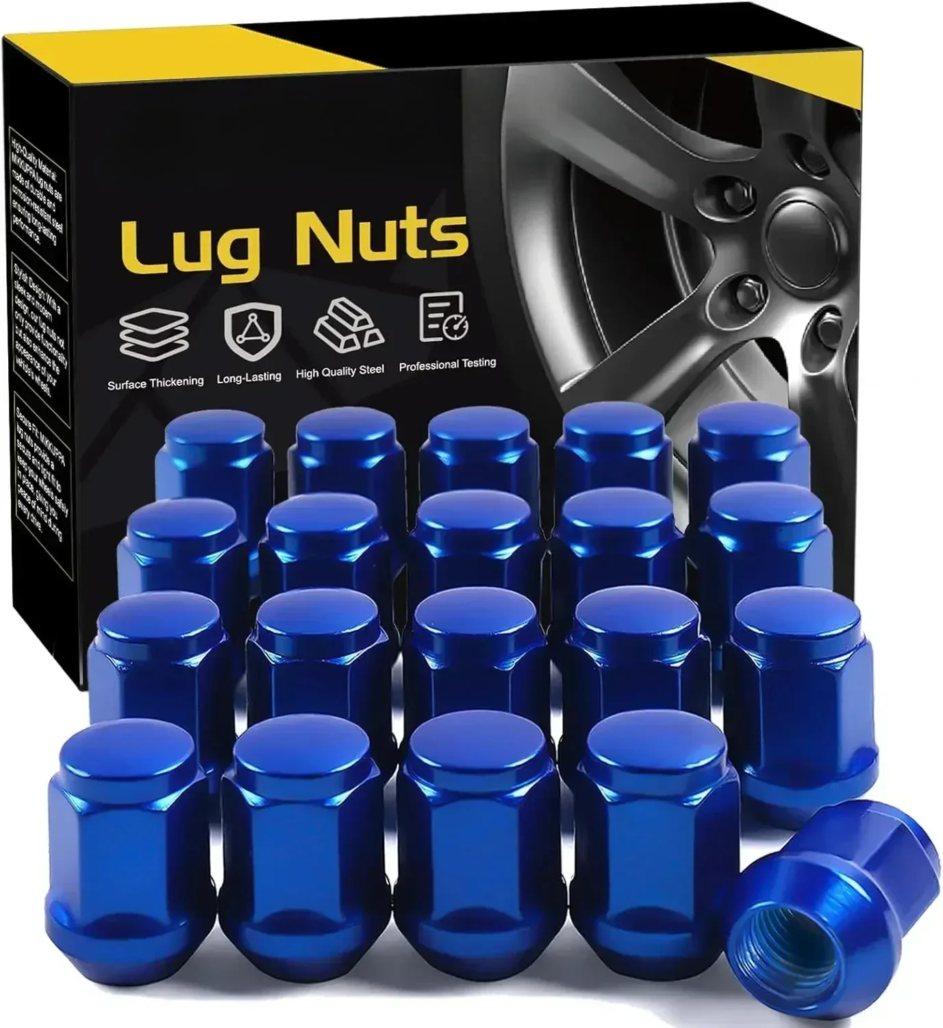 

M12x1.5 Lug Nuts - Replacement for 2006-2019 Ford Fusion, 2000-2019 Ford Focus, 2001-2019 Ford Escape Aftermarket Wheel