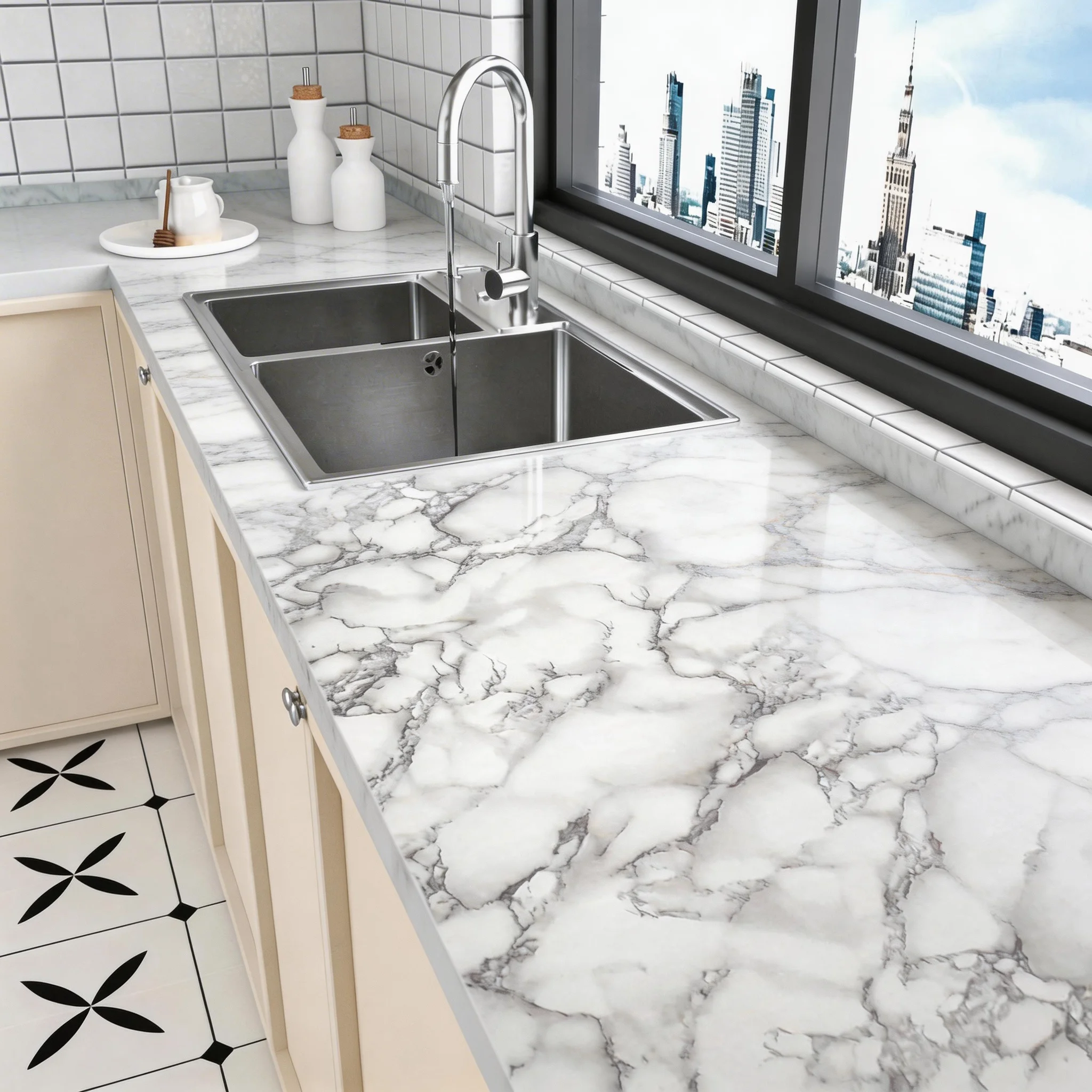 

Пленка ПВХ с эффектом жемчуга, водонепроницаемые обои для комнаты, самоклеящиеся, черно-белые, для шкафа, кухни, глянцевые, для мебели, наклейки на стену